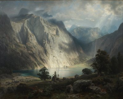 Obersee w pobliżu Berchtesgaden autorstwa August Wilhelm Leu