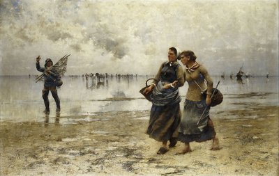 Odpływ, autorstwa August Wilhelm Nikolaus Hagborg