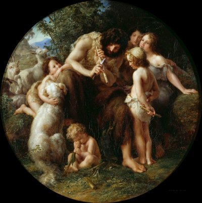 Jubal, ojciec fletu, 1839. autorstwa August von Kloeber