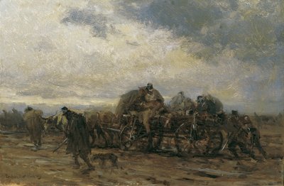 Transportowiec ranny II autorstwa August von Pettenkofen