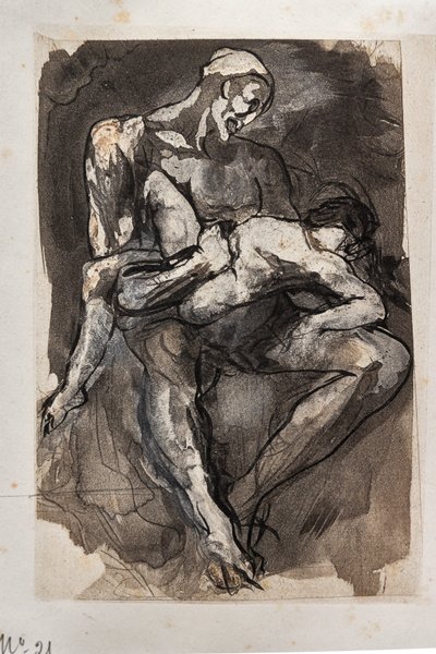 Hrabia Ugolino w więzieniu autorstwa Auguste (after) Rodin