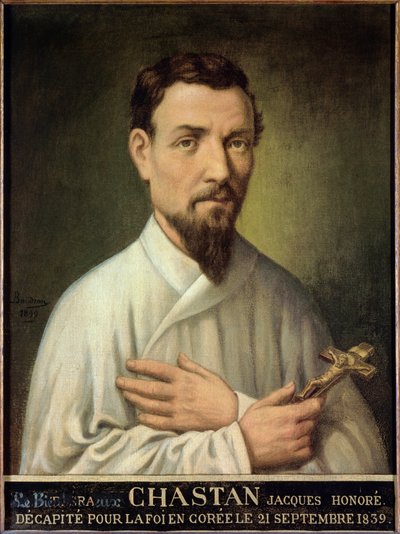 Misjonarz Chastan autorstwa Auguste Alexandre Baudran