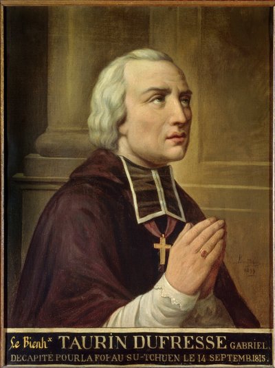 Misjonarz Taurin Dufresse autorstwa Auguste Alexandre Baudran