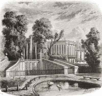 Le Petit Trianon w Wersalu, Francja, XIX wiek autorstwa Auguste Allonge