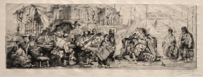 Wędrowny cyrk autorstwa Auguste Brouet