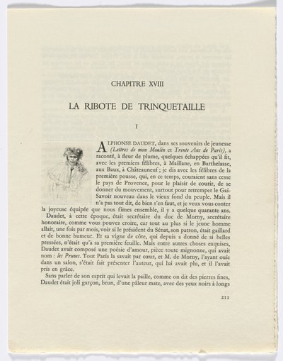 Frédéric Mistral: Mémoires et Recits by Frédéric Mistral: man (strona 211) autorstwa Auguste Brouet
