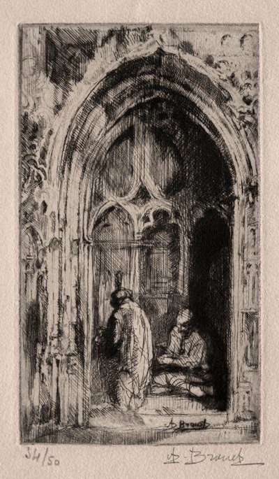 Gotyckie Drzwi autorstwa Auguste Brouet