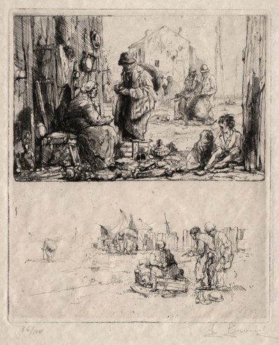 O fortyfikacjach w Saint-Ouen autorstwa Auguste Brouet