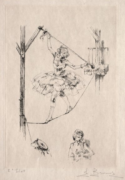 Tancerka na linie autorstwa Auguste Brouet