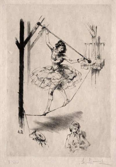 Tancerka na linie autorstwa Auguste Brouet