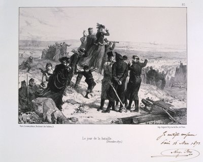 Le Jour du Bataille Dzień bitwy, oblężenie Paryża, wojna francusko-pruska, 1870 1871 autorstwa Auguste Bry