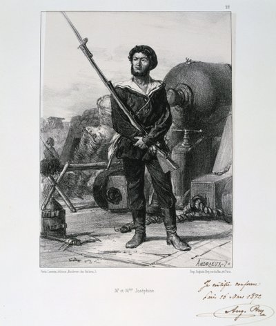 M et Mme Josephine, Oblężenie Paryża, wojna francusko-pruska, 1870 1872 autorstwa Auguste Bry