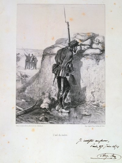 Oblężenie Paryża, wojna francusko-pruska, 1870 1871. autorstwa Auguste Bry