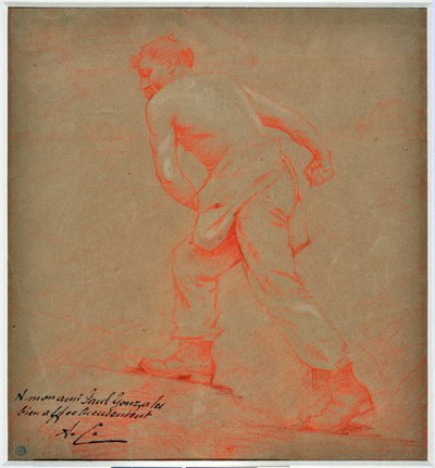 Le sower Rysunek Auguste Carli (1868-1930) autorstwa Auguste Carli