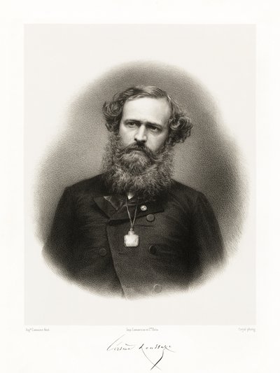 Arsène Houssaye, 1865-66 autorstwa Auguste Charles Lemoine