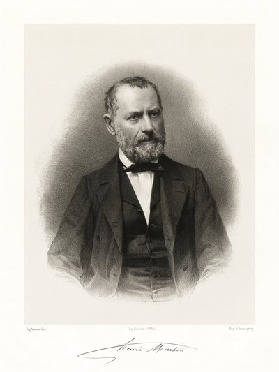 Bon Louis Henri Martin, 1865-66 autorstwa Auguste Charles Lemoine