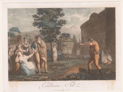 Willem Tell spotkał się z podręcznikiem Guillaume-Tell (tytuł na obiekcie) autorstwa Auguste Claude Simon Legrand