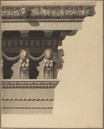 Belkowanie autorstwa Auguste Delacouture