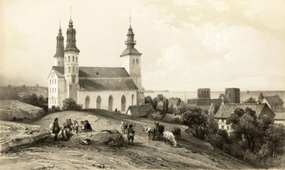 Kościół Najświętszej Marii Panny w Wisby autorstwa Auguste Etienne Francois Mayer