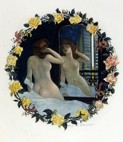 Ilustracja autorstwa Auguste François Gorguet (1862 - 1927) do "Le Lys rouge" Anatola France