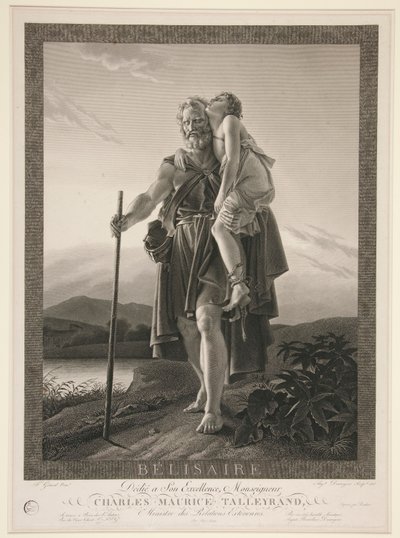 Belisaire autorstwa Auguste Gaspard Louis Desnoyers