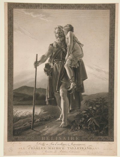 Belizariusz autorstwa Auguste Gaspard Louis Desnoyers
