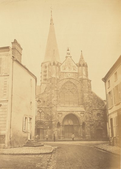 Eglise de Priseaux (Loiret) W pobliżu stacji Ce Nom autorstwa Auguste Hippolyte Collard
