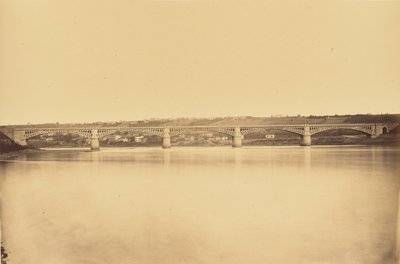 Odgałęzienie Givors do Chasse, wiadukt nad Rodanem autorstwa Auguste Hippolyte Collard