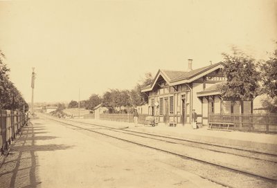 Stacja Saint-Jodard autorstwa Auguste Hippolyte Collard