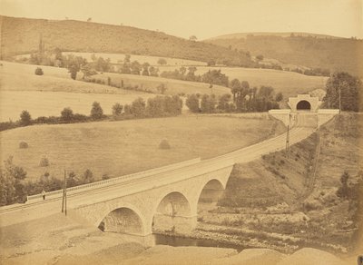 Wiadukt nad rzeką Rhims, w pobliżu Hôpital autorstwa Auguste Hippolyte Collard