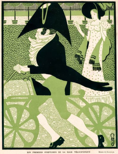 Pierwsze objawy rowerowej gorączki autorstwa Auguste Jean Baptiste Roubille