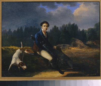 Portret Nikity Wsiewołskiego (1799-1862), założyciela Towarzystwa Zielonej Lampki. (Rosyjskie Towarzystwo Literackie). Obraz Auguste Joseph Desrnod (1788-1840), olej na płótnie autorstwa Auguste Joseph Desarnod