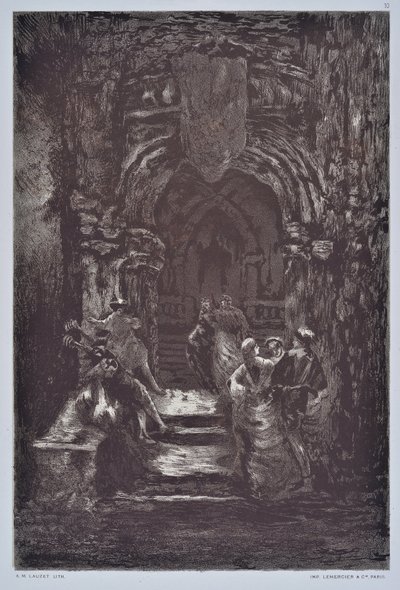 Schody (rysunek) autorstwa Auguste Lauzet
