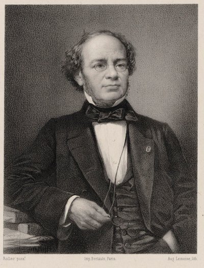 Portret kompozytora Jacques Fromental Halévy 1799-1862. autorstwa Auguste Lemoine