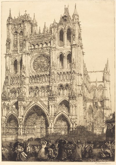 Katedra w Amiens (Katedra w Amiens - Dzień Inwentaryzacji) autorstwa Auguste Lepere