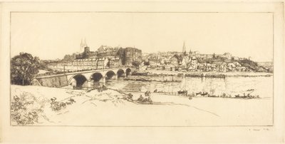 Angers - Panoramiczny widok autorstwa Auguste Lepere