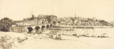 Angers - Widok panoramiczny Angers - Widok panoramiczny, 1912. autorstwa Auguste Lepere