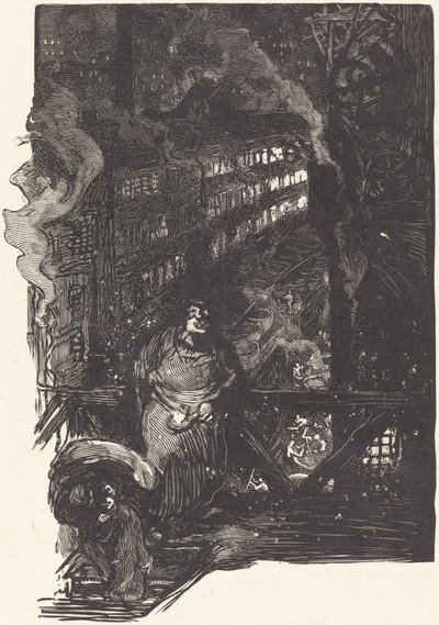 Warsztat Magisterium w Les Gobelins, opublikowany 1901. autorstwa Auguste Lepere