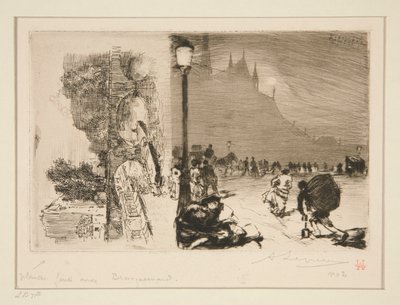 Na rogu Pont-aux-Doubles autorstwa Auguste Lepere