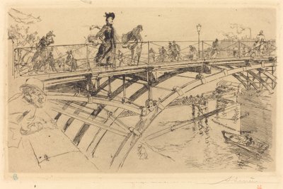 Most Sztuki (Le pont des Arts) autorstwa Auguste Lepere
