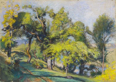 Kasztanowce nad rzeką autorstwa Auguste Lepere