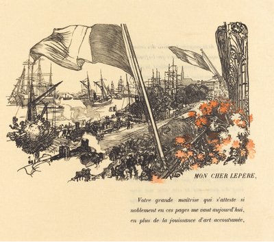 Strona poświęcona, opublikowana w 1900 r. autorstwa Auguste Lepere
