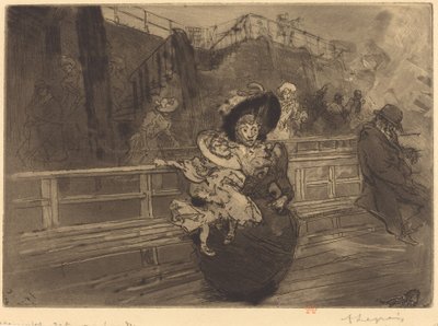 Wyjazd do Greenwich (Wyjazd po Greenwich) autorstwa Auguste Lepere