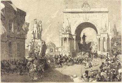 Obchody jubileuszu w Brukseli autorstwa Auguste Lepere