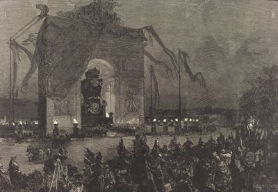 Pogrzeb Wiktora Hugo. Czuwanie, 1885. autorstwa Auguste Lepere