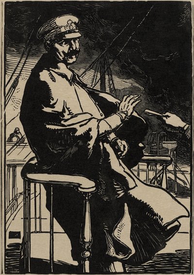 Cesarz Wilhelm na swoim jachcie autorstwa Auguste Lepere
