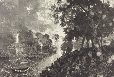 Śnieg w Paryżu. autorstwa Auguste Lepere