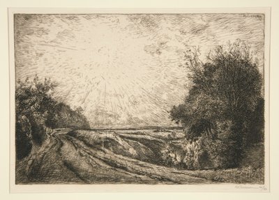 Droga do La Houssoye (Cvec?sur-le-Grand) (Trasa z La Houssoye [Crevecoeur-le-Grand]) autorstwa Auguste Lepere
