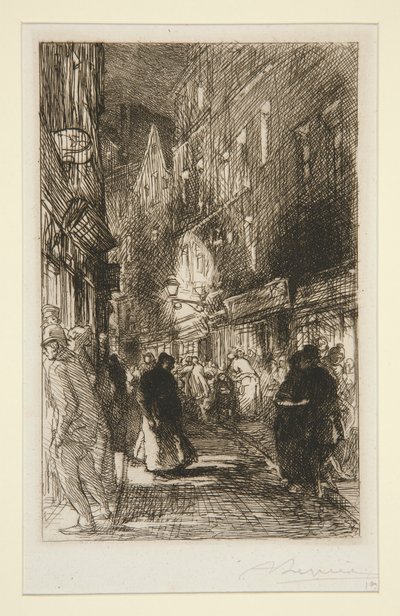 Ulica Galande autorstwa Auguste Lepere