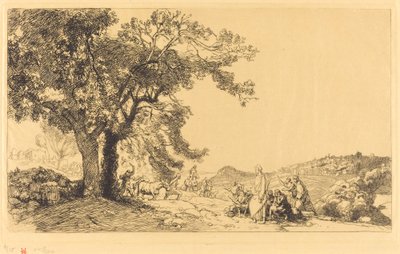 Chrystus o poranku palm autorstwa Auguste Lepere